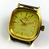 34mm HONGLIAN Manual Mechanical Watch Golden Nail Golden Square Case 3 Hands