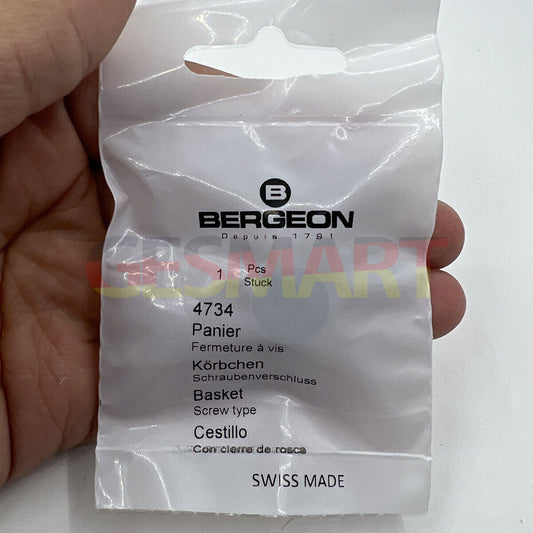 Bergeon 4734 Swiss tool cleaning basket for 16mm watch parts, ideal for watchmakers.