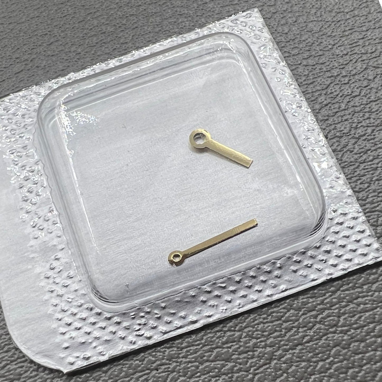 Goldene Uhrzeiger 4.4x6.5mm 2 Zeiger für ETA 976.001 Quarzwerk