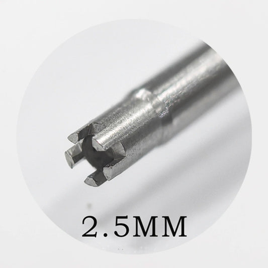 Precision 2.5mm 5-prong bezel cover remover screwdriver for Richard Miller watch repairs.