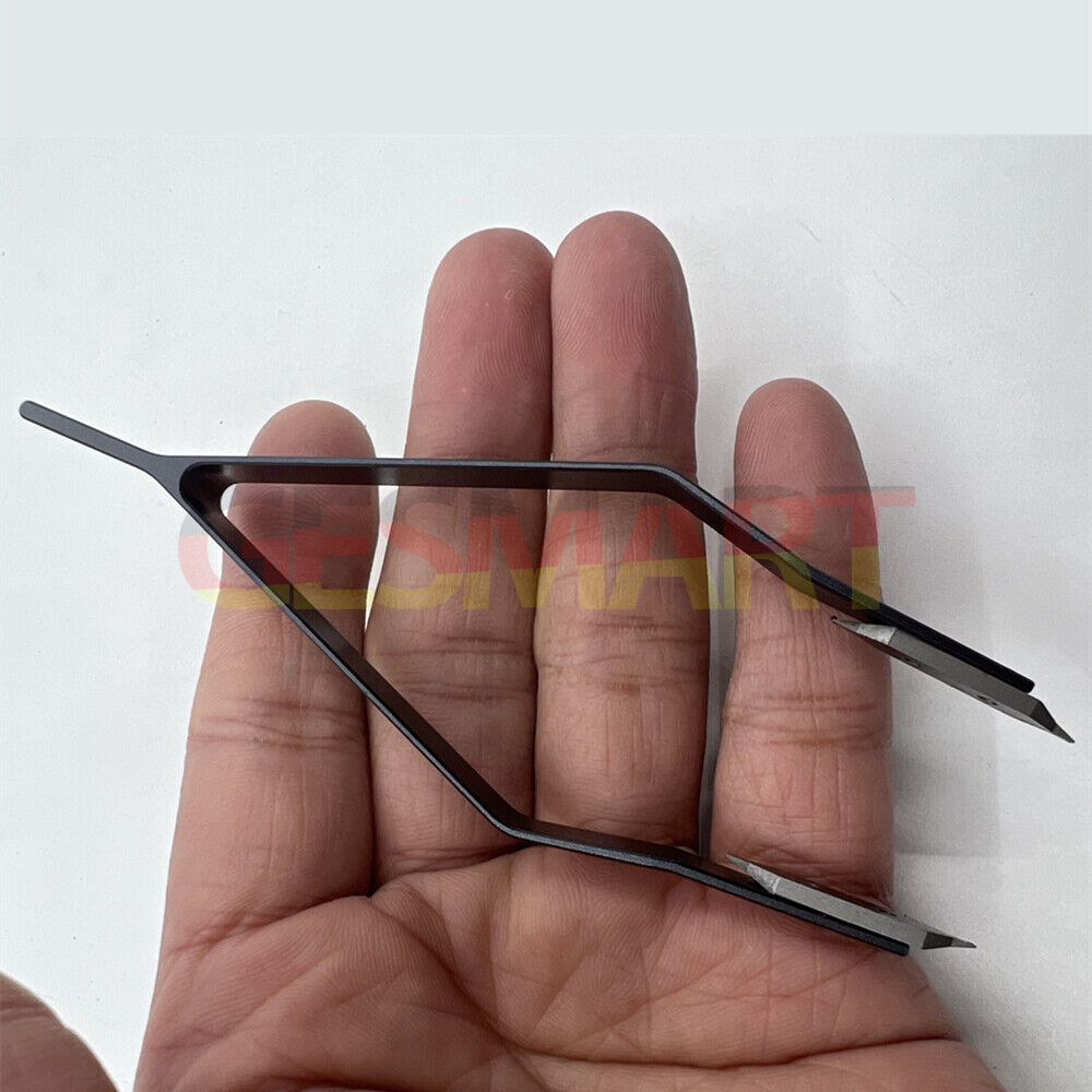 7825 stainless steel spring bar tweezer for precise lug removal and secure watch band fitting.