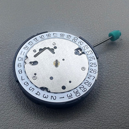 Swiss ISA 8371C quartz movement by ISA, multifunctional watch mechanism for precise timekeeping.