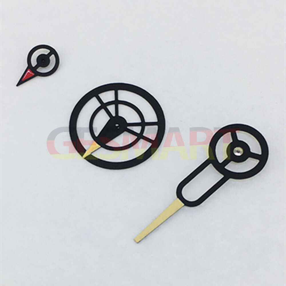 Black trim yellow second hand for Japan 8219 watch movement, 3-hand design