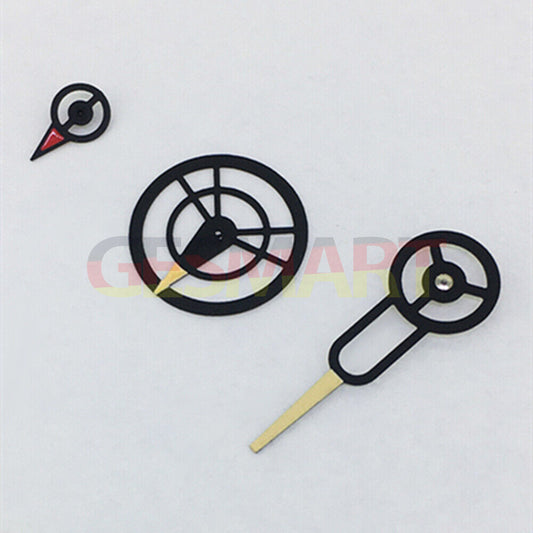 Black trim yellow second hand for Japan 8219 watch movement, 3-hand design