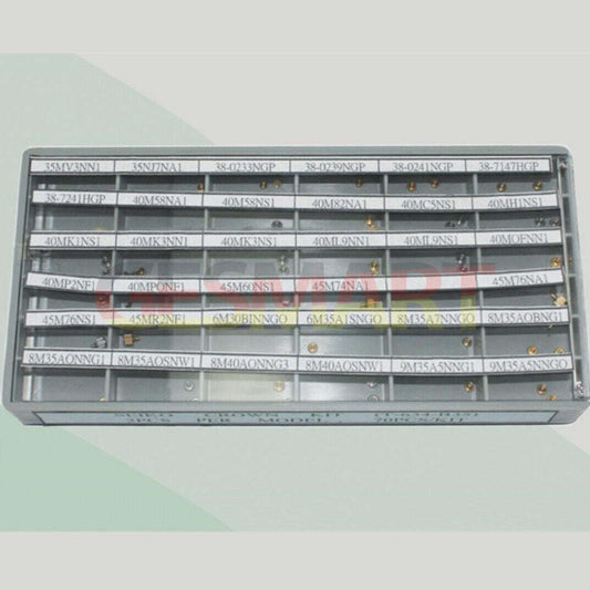 Stainless steel watch crowns assortment kit, 70pcs with 35 sizes for Seiko watch maintenance.