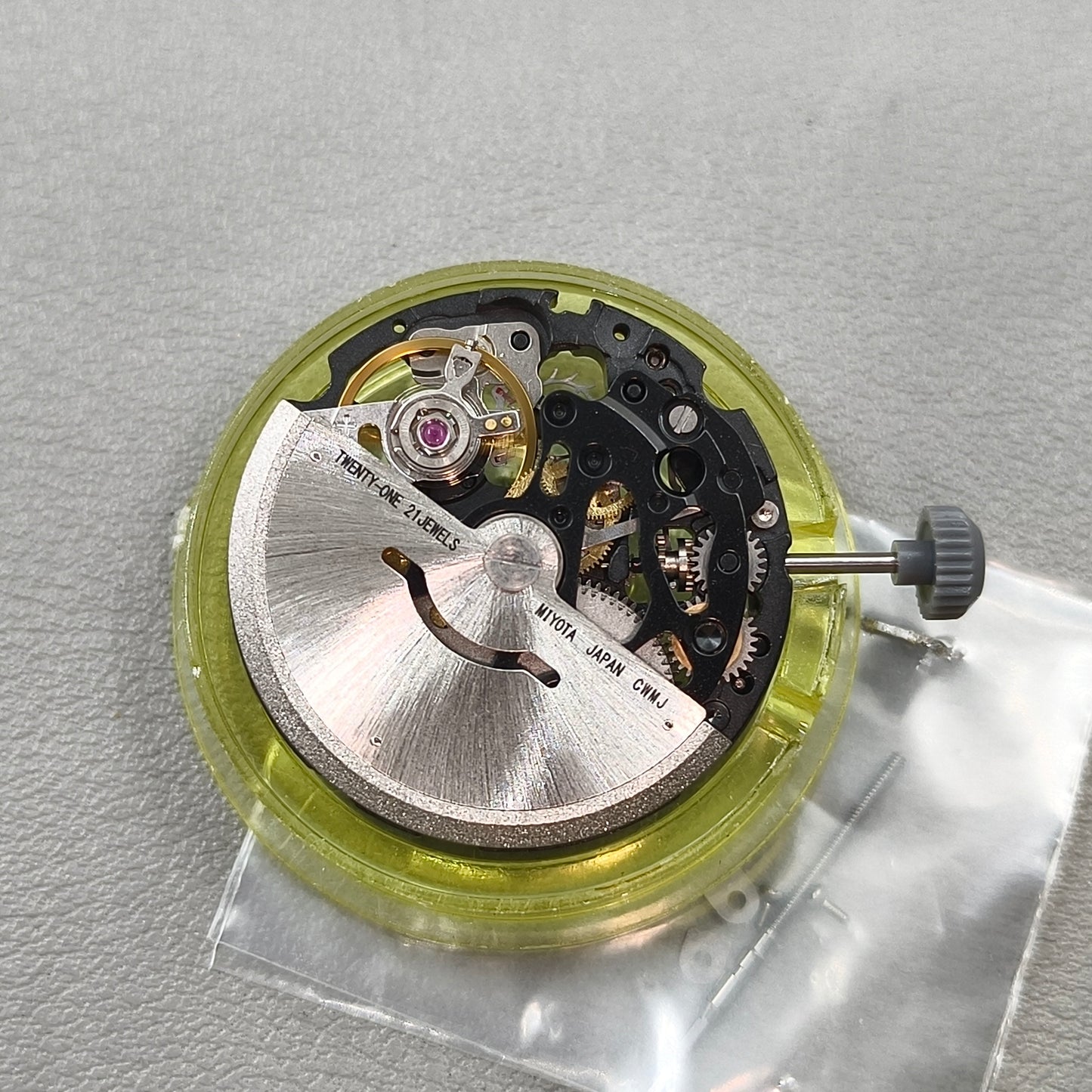 Japan Miyota Black+Silver Hollow 8N24 Automatic Mechanical Movement
