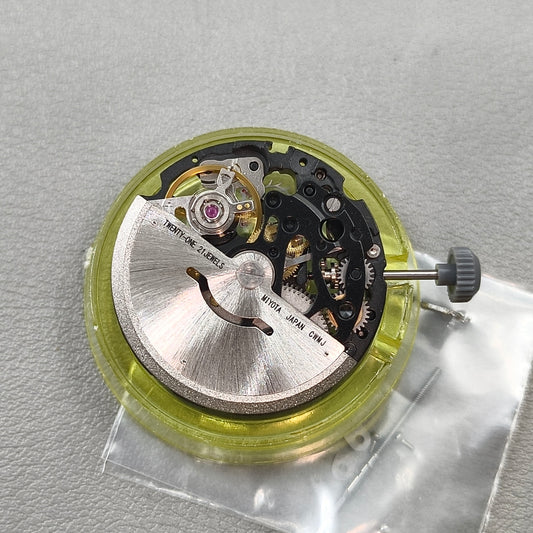 Japan Miyota Black+Silver Hollow 8N24 Automatic Mechanical Movement