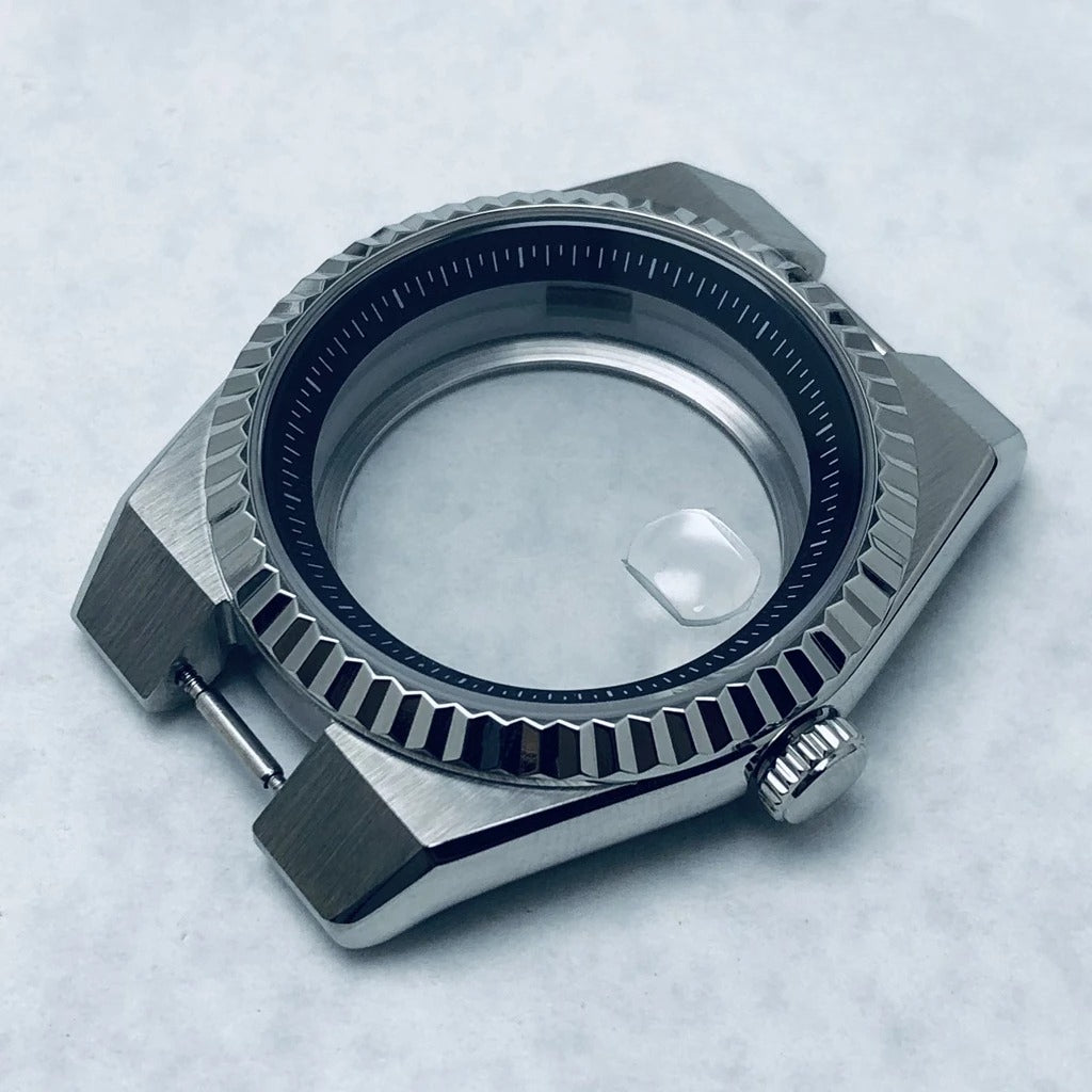 904L Stainless Steel 40mm Land-Dwellwe Watch Case+Strap Sapphire Glass for NH35