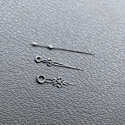 2 Sets Silver Hollow Snowflake Shape No Lume Watch Hands for NH35/36 NH38 NH72 NH70