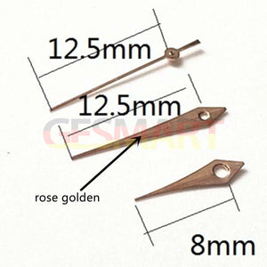 12.5mm Rose Golden Trim Watch Hands for Miyota 2315 2035 2036 2115 2305 2005