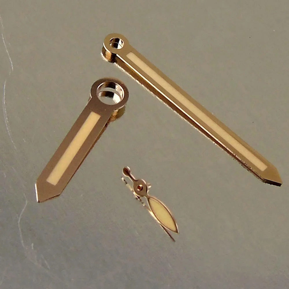 Rose Gold Vintage Watch Hands for ETA 6497/6498, ST3600 Movement ? Precision Replacement Parts by California Vintage