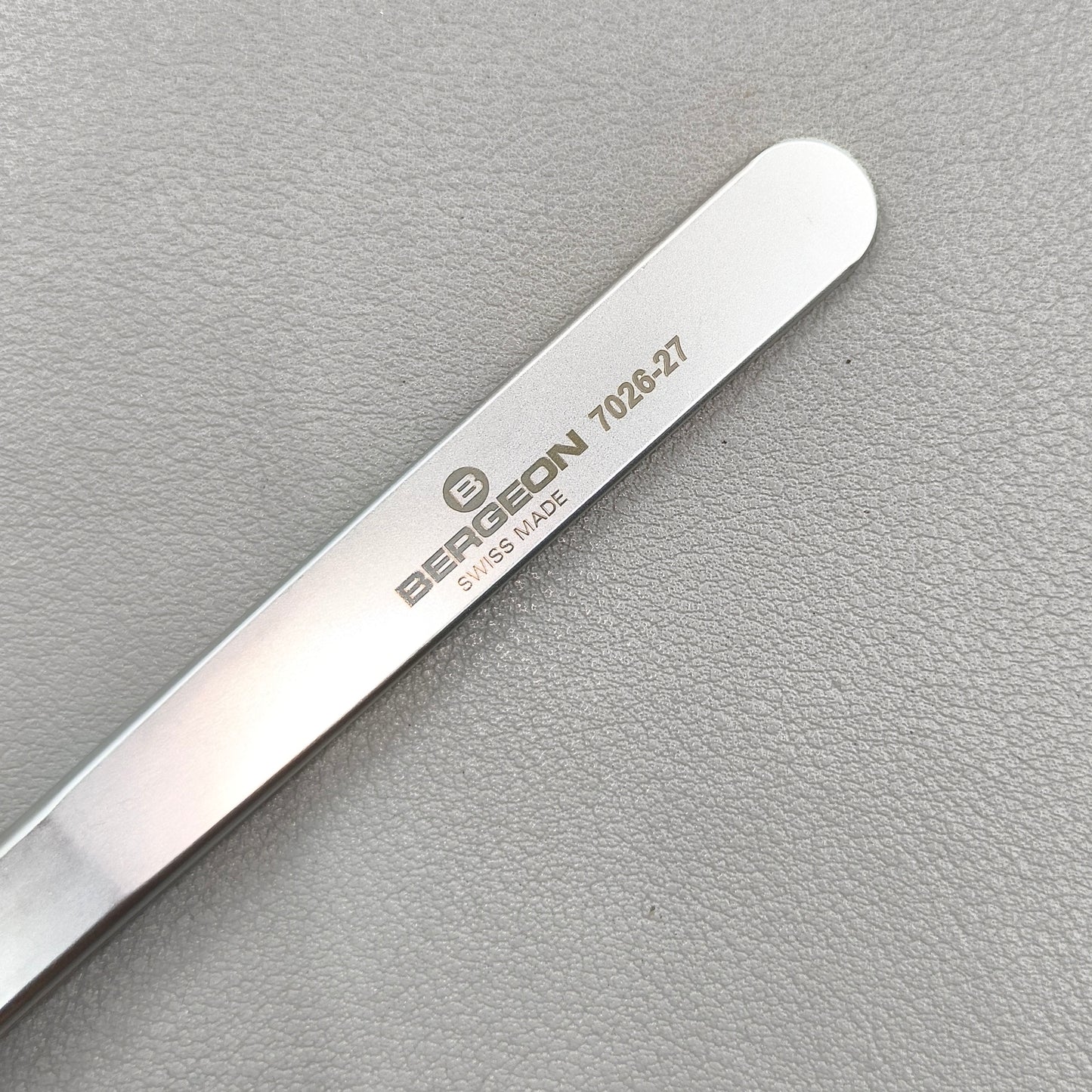 Swiss Bergeon 7026-27 Series Anti-Magnetic Tweezers Stainless Steel