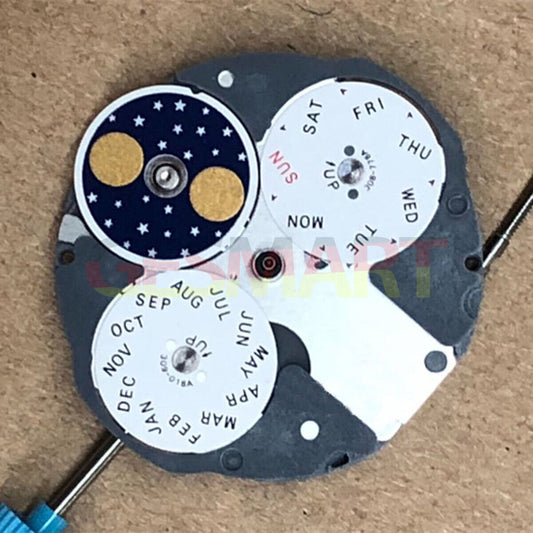 Miyota 6P80 quartz watch movement repair part by Miyota, compatible replacement for model 6380.
