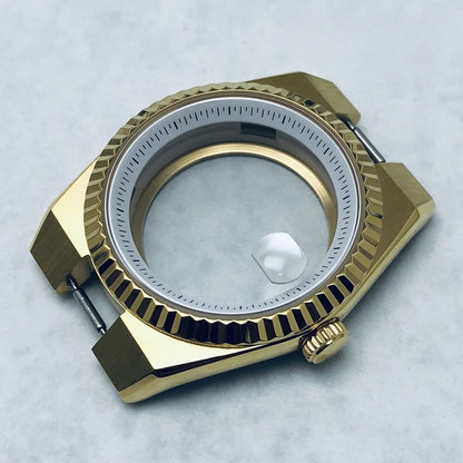904L Stainless Steel 40mm Land-Dwellwe Watch Case+Strap Sapphire Glass for NH35