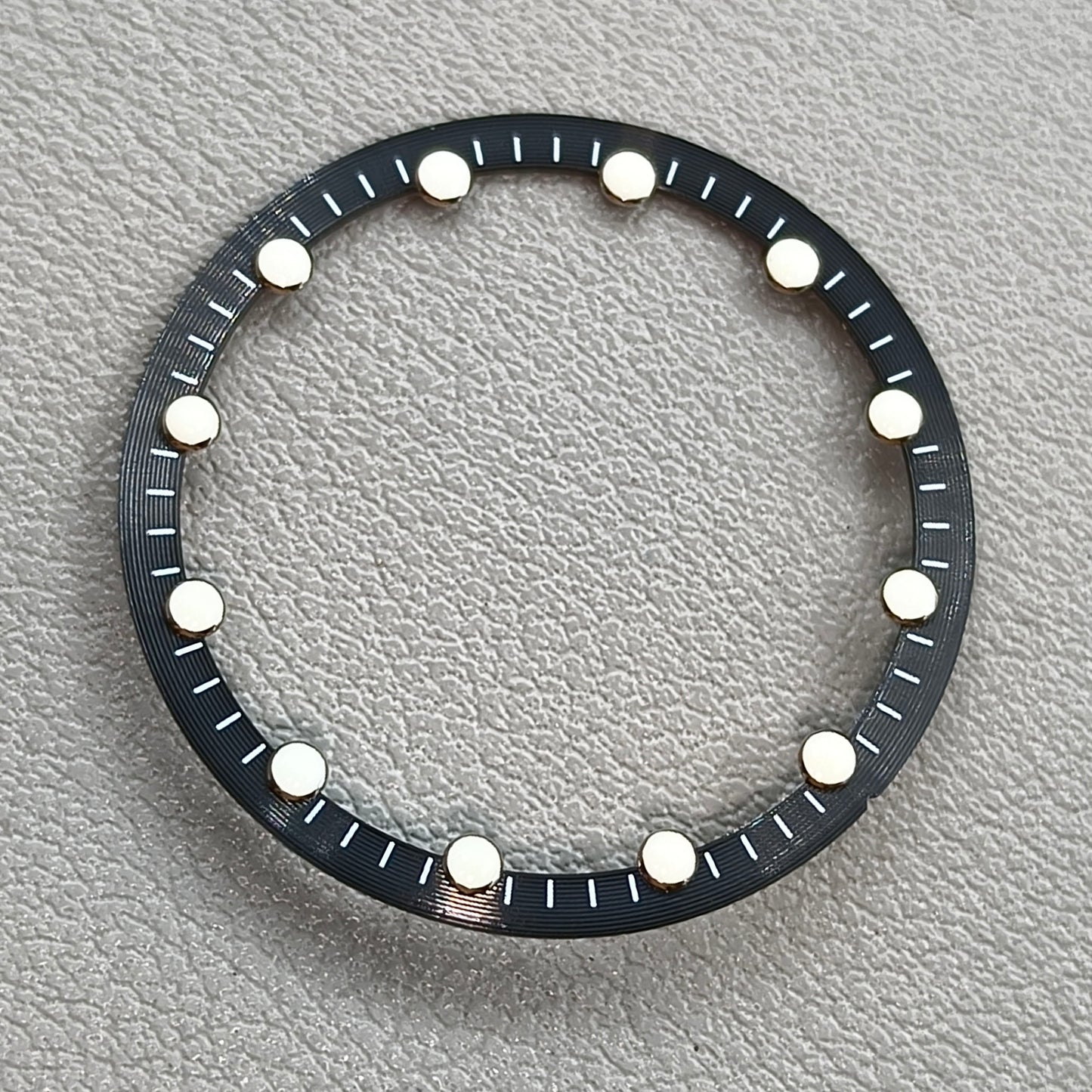 28.5mm Black Watch Dial Circle Plate for Japan NH70 NH72 Skeleton Movement Hollow