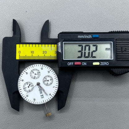 SHANGHAI 7750 White Day Date Small Automatic Mechanical Movement Second@9