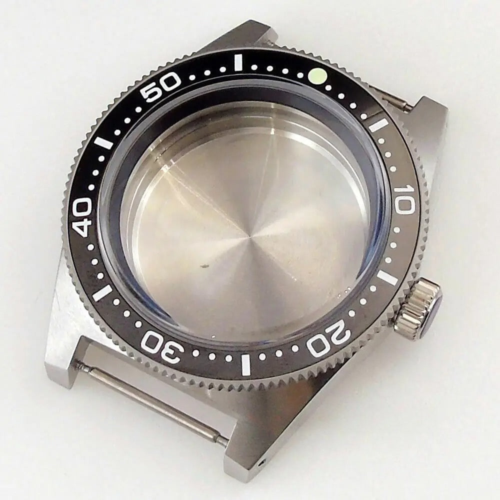 40mm Sapphire Glass Watch Case Fit NH34 NH35 NH36 ETA 2824 300M Water Resistance