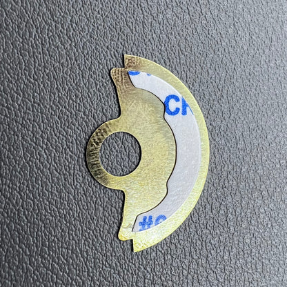 Orange Wave Golden Background Oscillating Weight Overlay for NH35 Movement