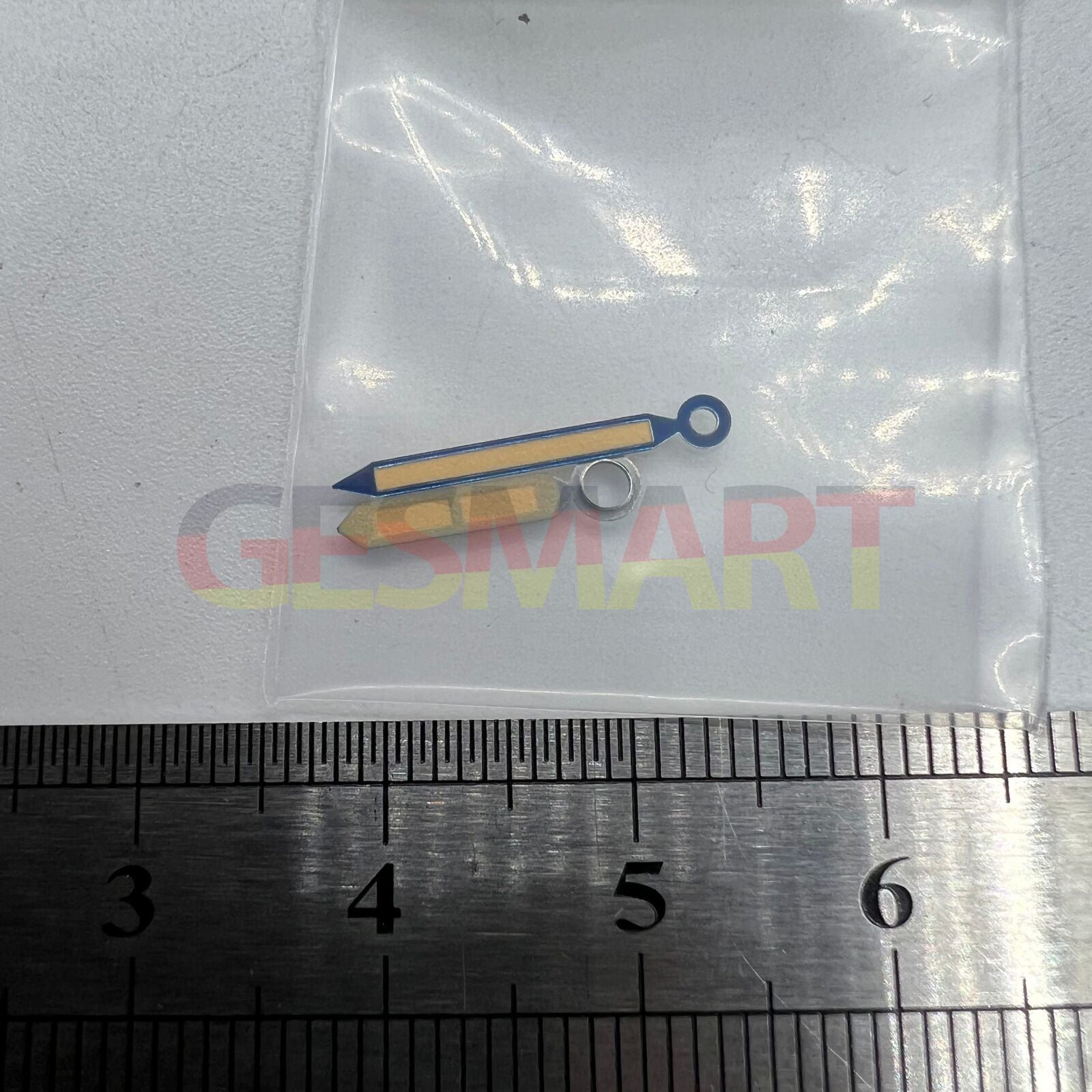 Green luminous watch hands with blue trim for ST3600/ST3620 ETA6497/6498 mechanical watch movement.