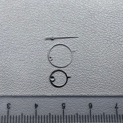 Set of 11mm irregular round pointed watch hands for Miyota 2035, stylish accessory for watch repair and customization.
