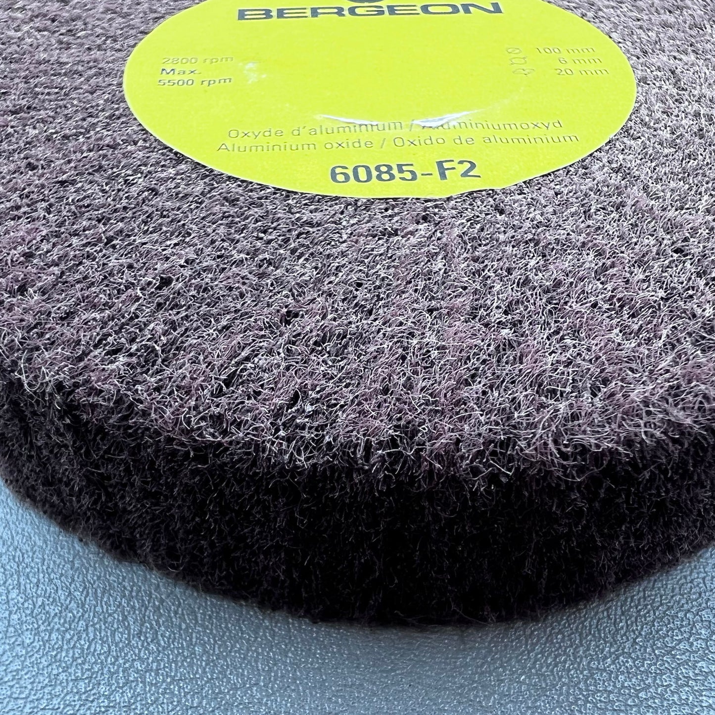 Swiss Bergeon 6085-F2 Polishing Brush Fine Grain Abrasive Wheels Aluminum Oxide