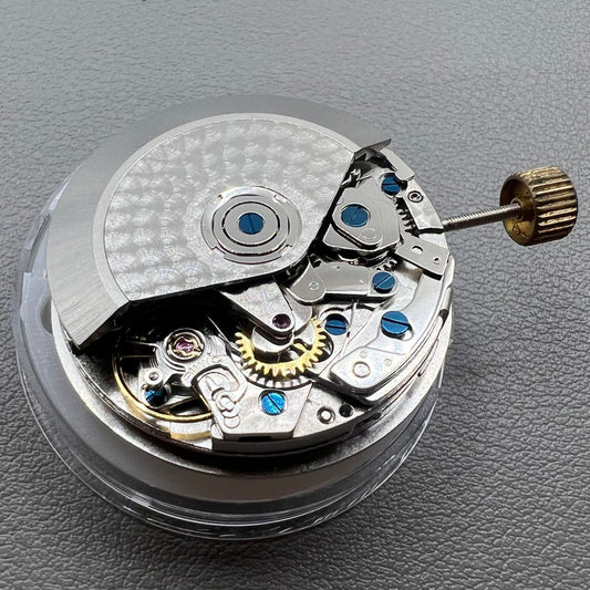 China 7750 automatic chronograph movement with date, day, and small second at 9 o'clock for watch accessories.