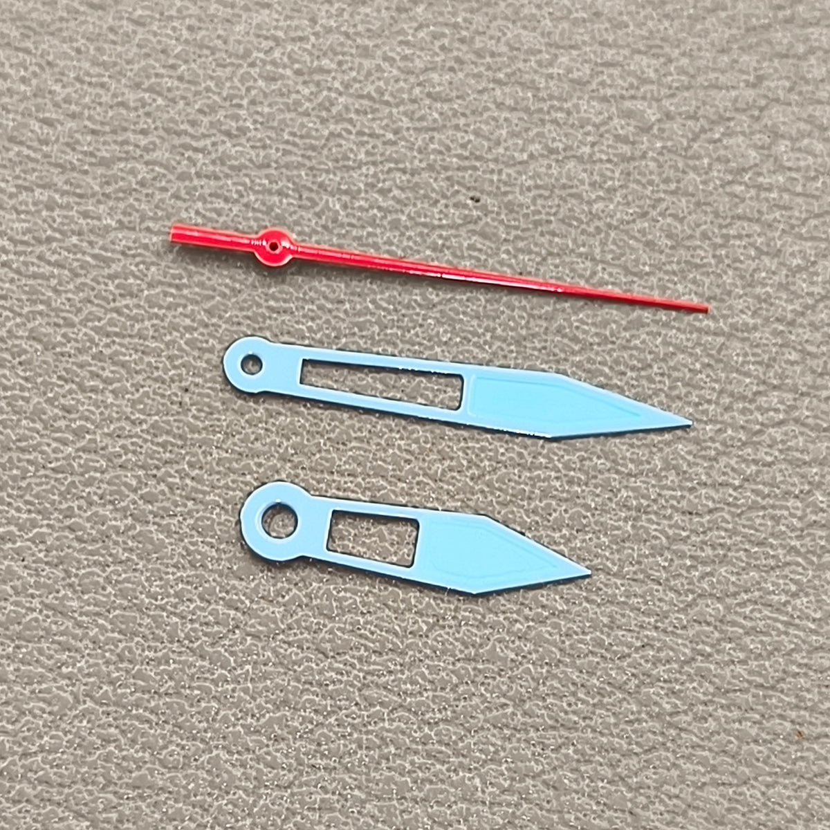 2 Sets Light Blue Hollow Arrow Shape Watch Hands for Ronda 515 Quartz Movement