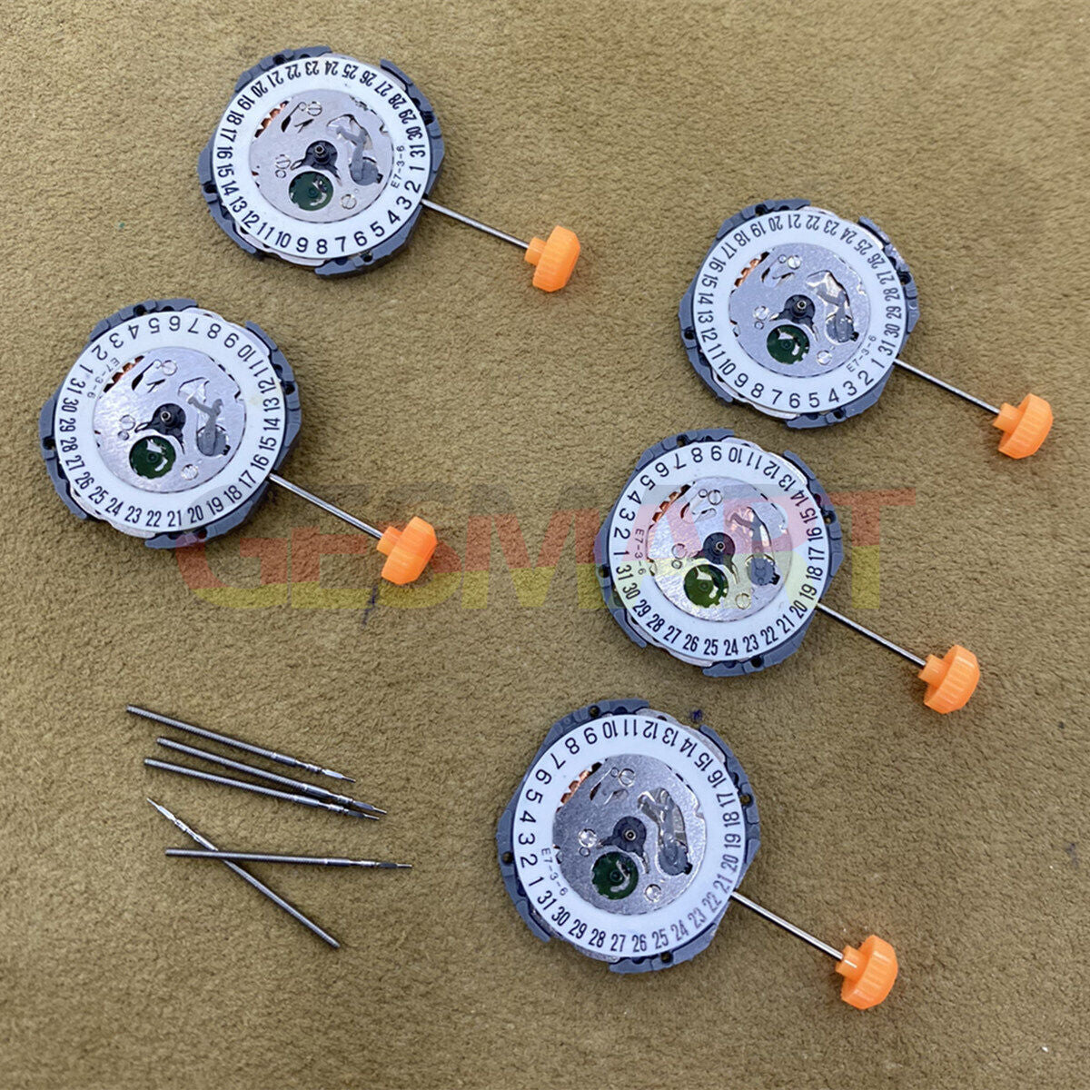 Miyota 1N12 Japan quartz movement with date at 6, precision watch part for replacements.