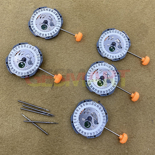 Miyota 1N12 Japan quartz movement with date at 6, precision watch part for replacements.