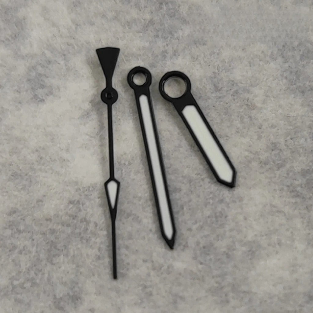 Black NH35 Hands For NH34 NH35 4R35 NH36 4R36 Green luminous Watch Hands