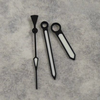 Black NH35 Hands For NH34 NH35 4R35 NH36 4R36 Green luminous Watch Hands