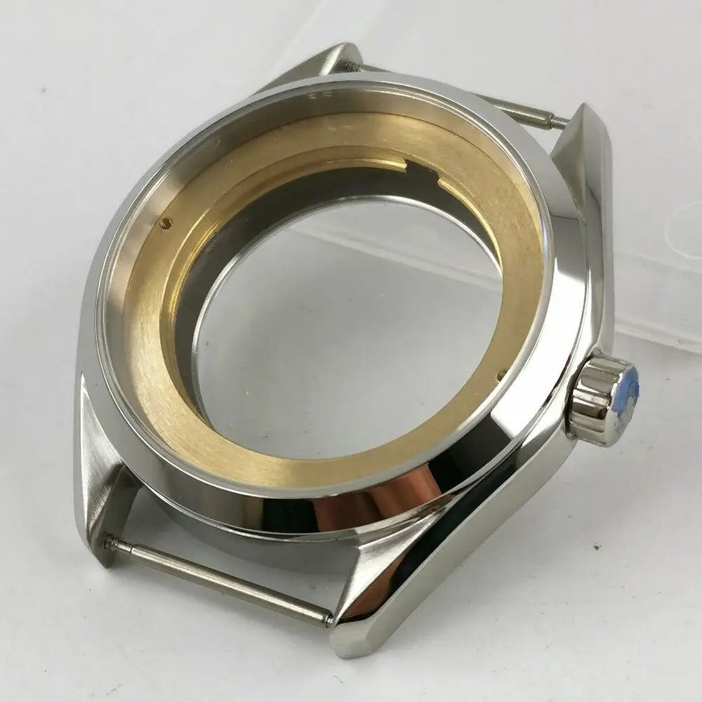 Polished Brushed 41mm 316L Watch Case Fit ETA 2836 Miyota 8215 NH35 NH36 C176