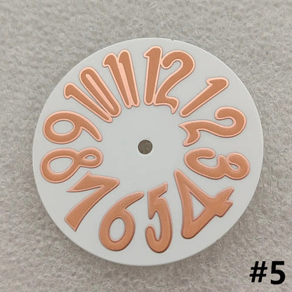 33.2mm Modified Enamel with Faint Luminous Large Watch Dials for NH35 Movement