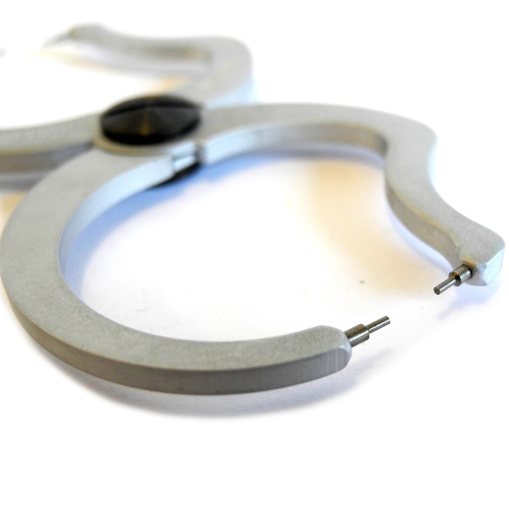 Bergeon 4000 truing tool calipers measuring watch balance escapement parts accurately for precise repair.