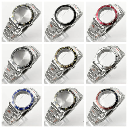 39MM Bezel Domed Sapphire Crystal Case for NH34 NH35 NH36 NH38 ETA 2824 PT5000
