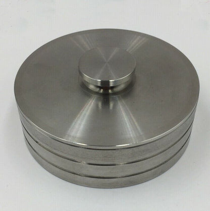 Stainless Steel Watch Oil Benzine Cup 76mm with Anti-Leak Cover, precision tool for watchmakers.
