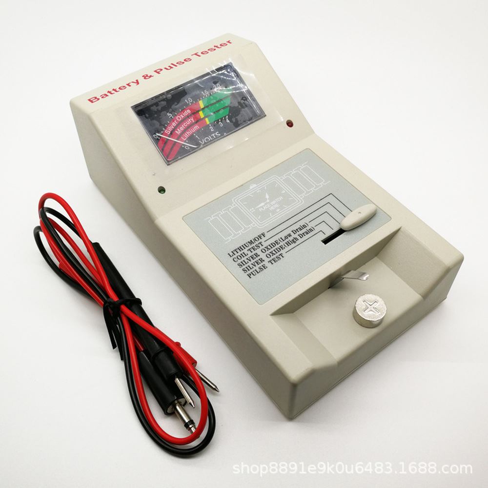 Watch battery tester for quartz movements, precise pulse testing; Brand New quality tool for accurate battery checks.