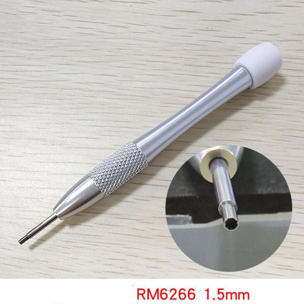 Precision Richard Mille watch screwdriver for strap, bezel, and movement adjustments with ergonomic grip.