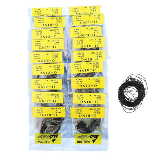 950/750/500 PCS Wholesale Rubber Silicone Watch Gasket O-Ring Back Case Assorted
