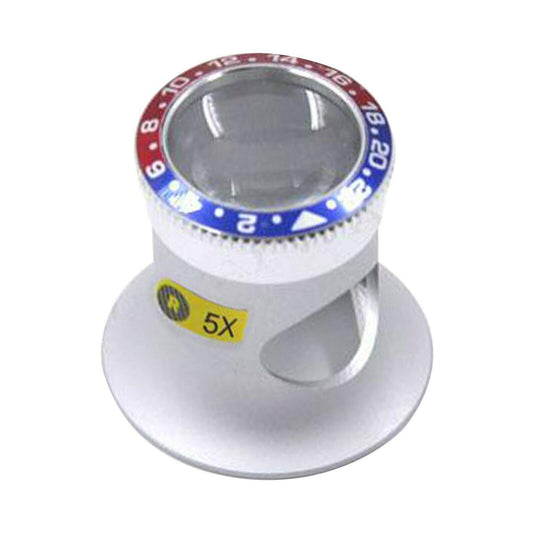 Loupe de bijoutier en aluminium de qualité supérieure avec boucle grossissante