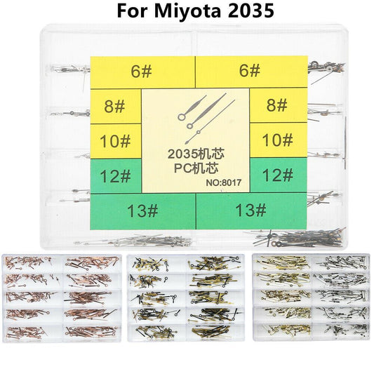 Kit de réparation d'aiguilles et de goupilles en alliage pour montres Miyota 2035 