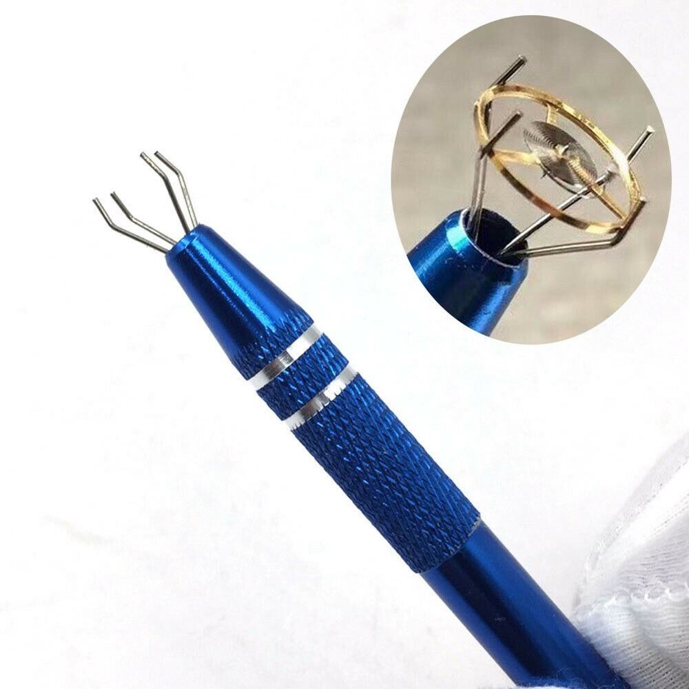 Alloy non-slip pin vise clamp, precise tool holding watch movement balance wheel securely