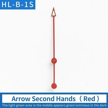 Luminous watch hands compatible with SKX007 and SKX009, designed for NH35A/NH36A movements.
