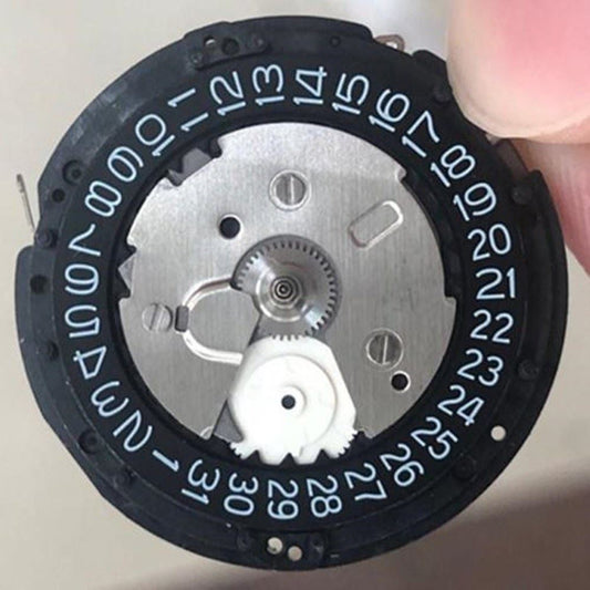 Seiko 5M65 KINETIC watch movement replacement with 7 jewels and H3 date function.