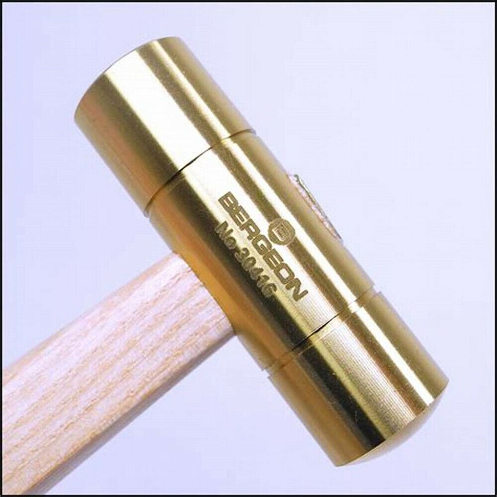 Bergeon 30416 brass hammer ideal for precise watch repair by professional watchmakers