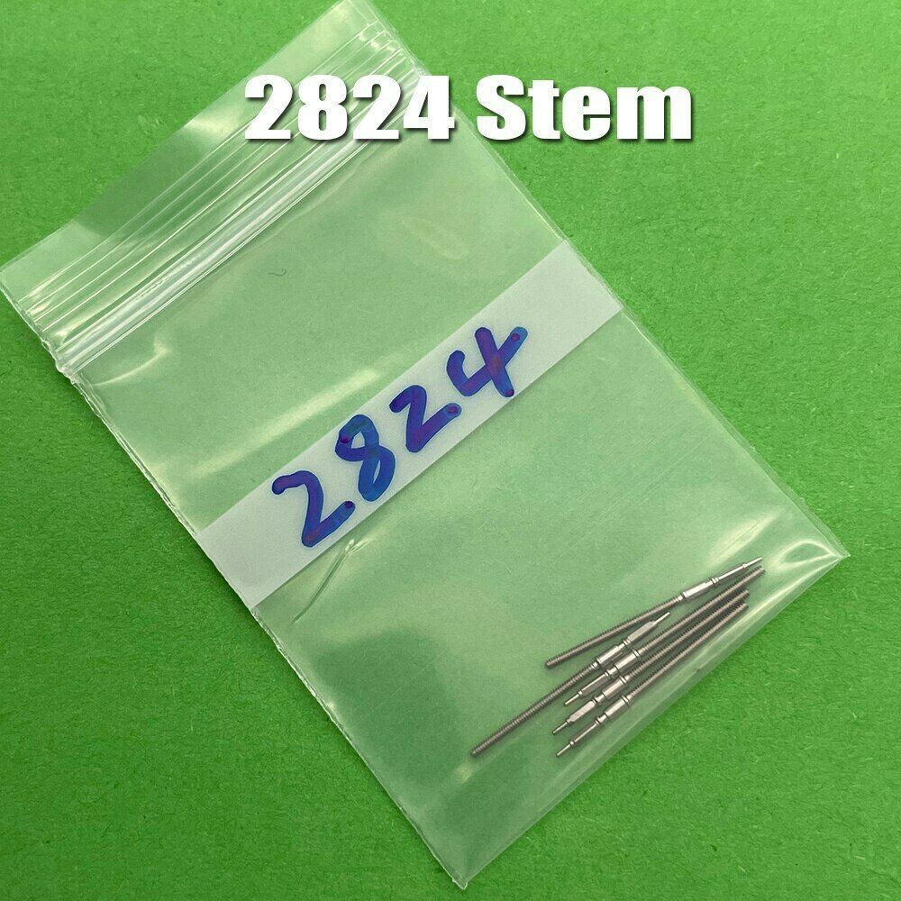 Generic winding stem for 2836-2 mechanical movement, compatible with 2824-2 and 2834-2 watch parts, precision fit.