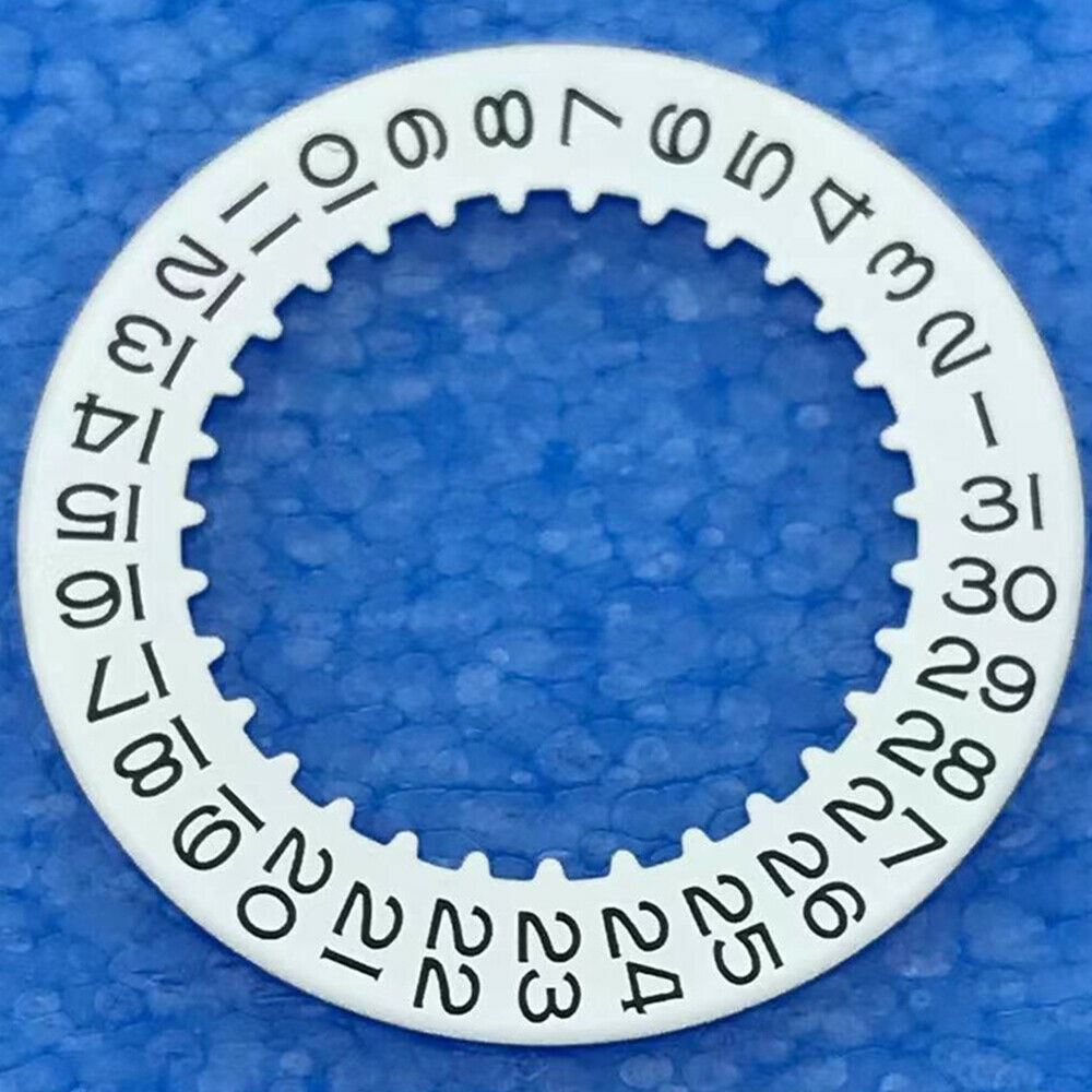 Generic Replacement White Date Disk Wheel Date Wheel for RLX 3135 Movement