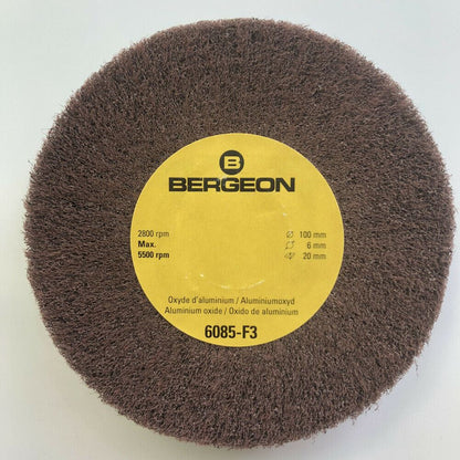 Bergeon 6085-F3 aluminum oxide polishing brush with very fine grain for watch accessory maintenance.