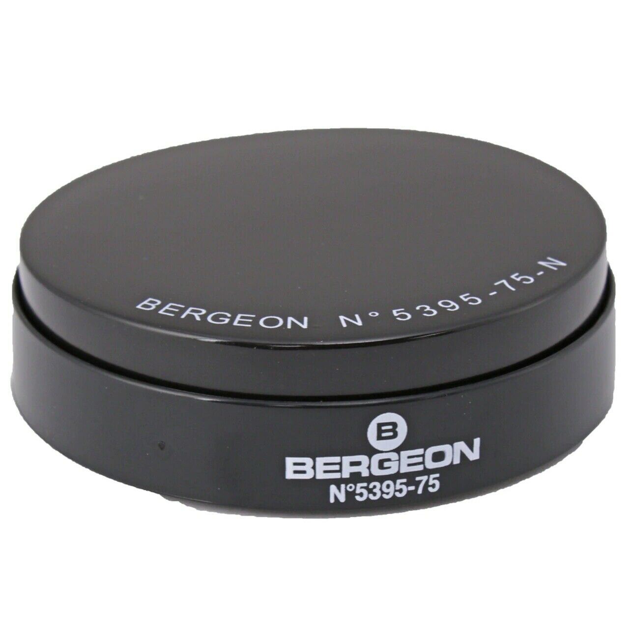 Bergeon 5395-75-N black gel watch case cushion, 75mm, Swiss precision watch accessory