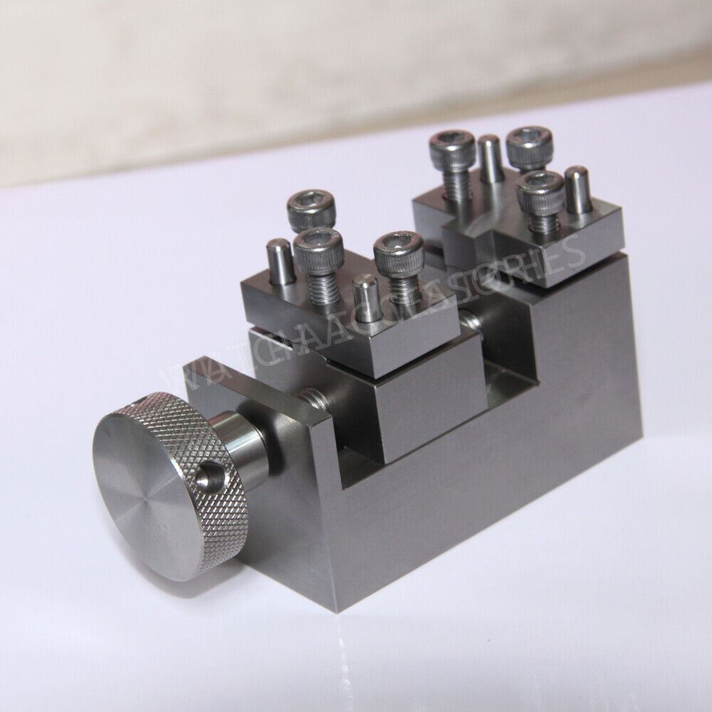 Oyster style stainless steel link remover tool for watch metal band adjustment